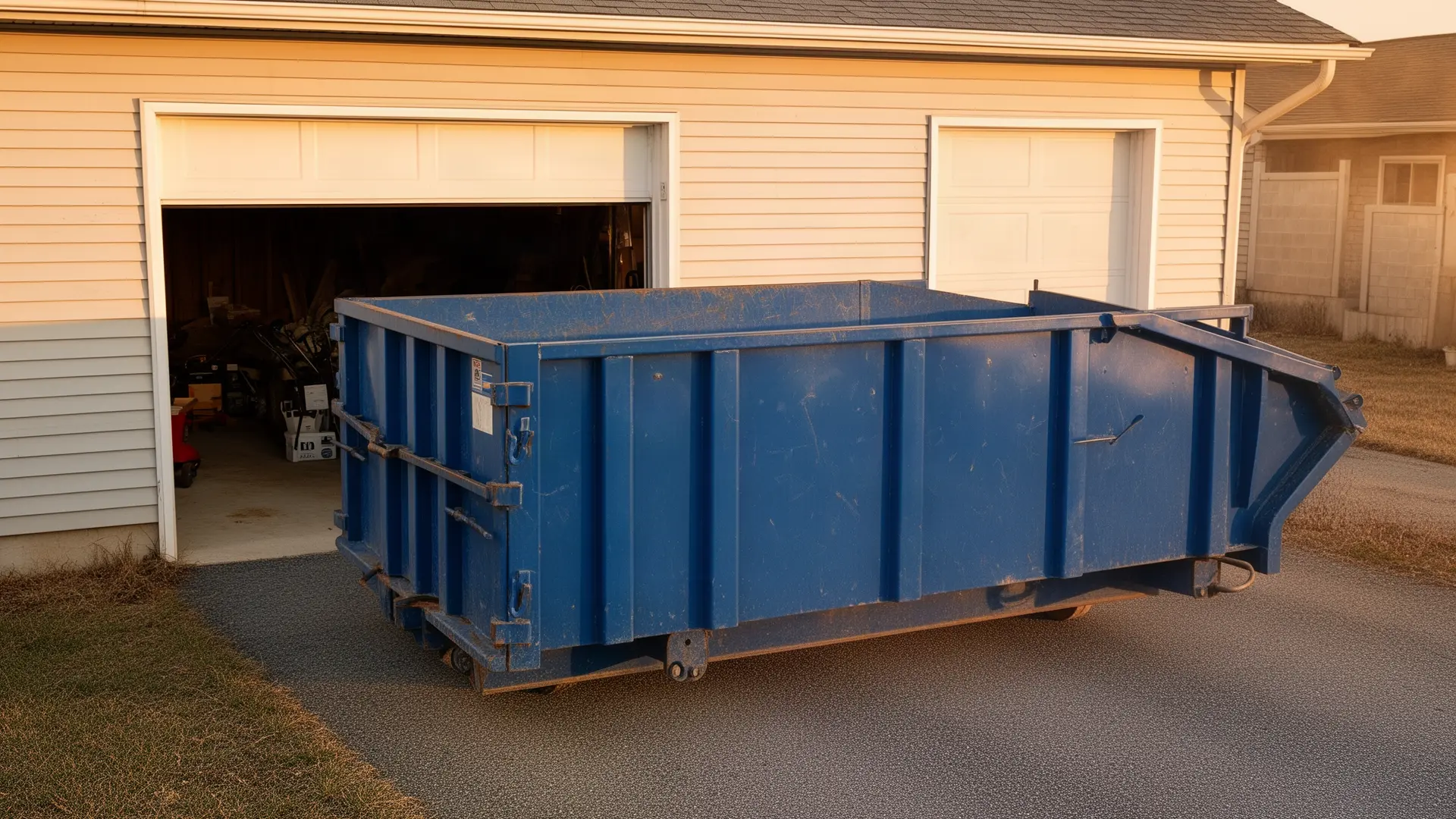 Roll-off dumpster from Rob & Frankie's Dumpster Rental in South Charleston, WV